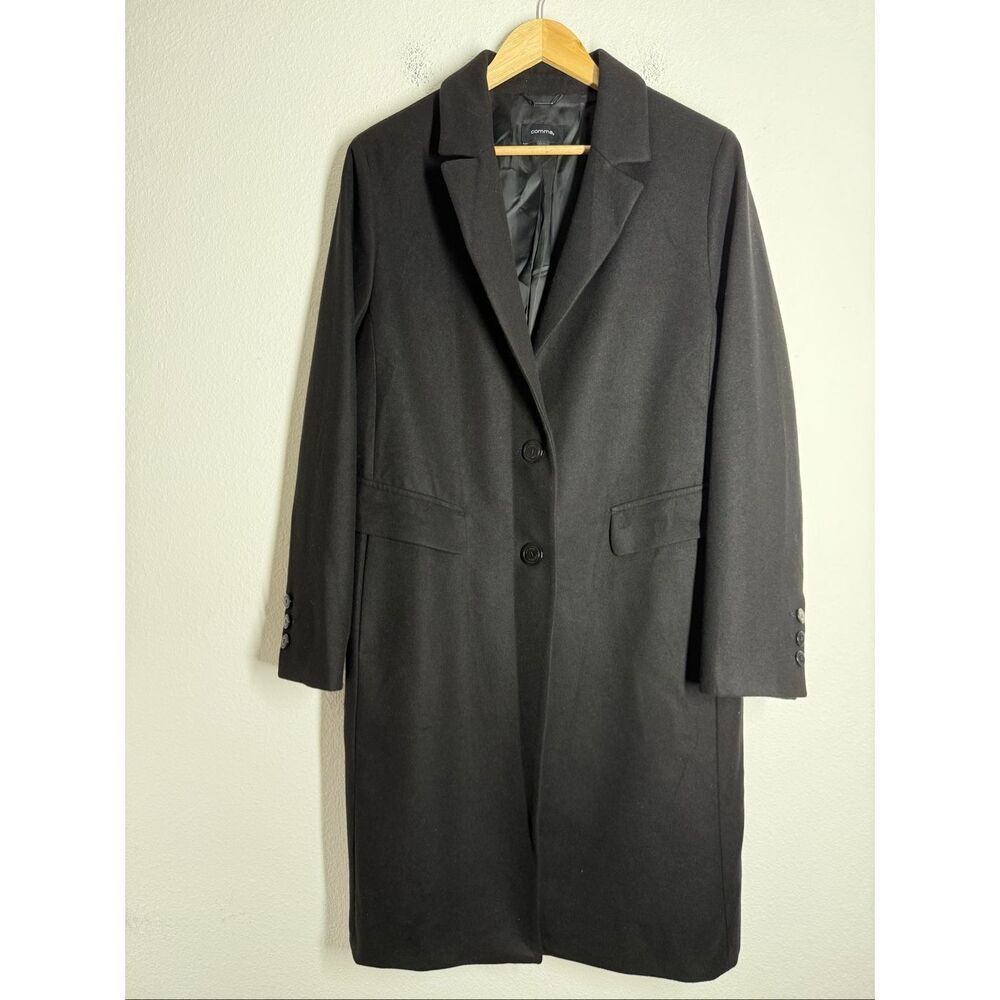 Comma Women’s Single Breasted Black Lined Coat Size 16 See Description